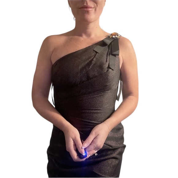 Jovani One Shoulder Cocktail Dress - Picture 7 of 7